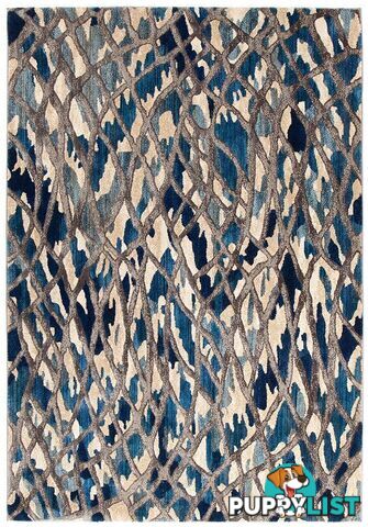 Dreamscape Ropes Modern Blue Rug - Unbranded - 8694561187021