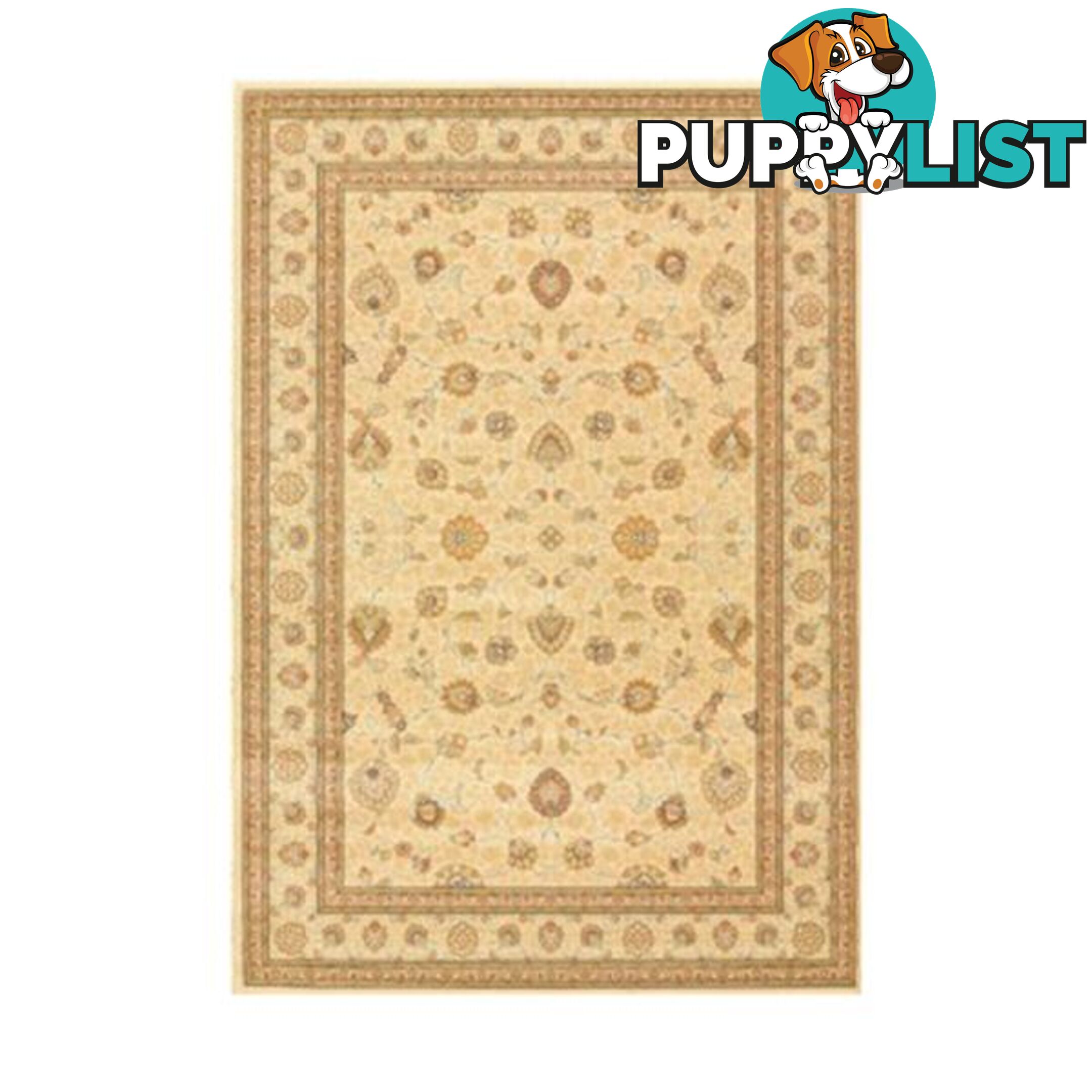 Ivory Polypropylene Pile Rug - Unbranded - 7427046178471