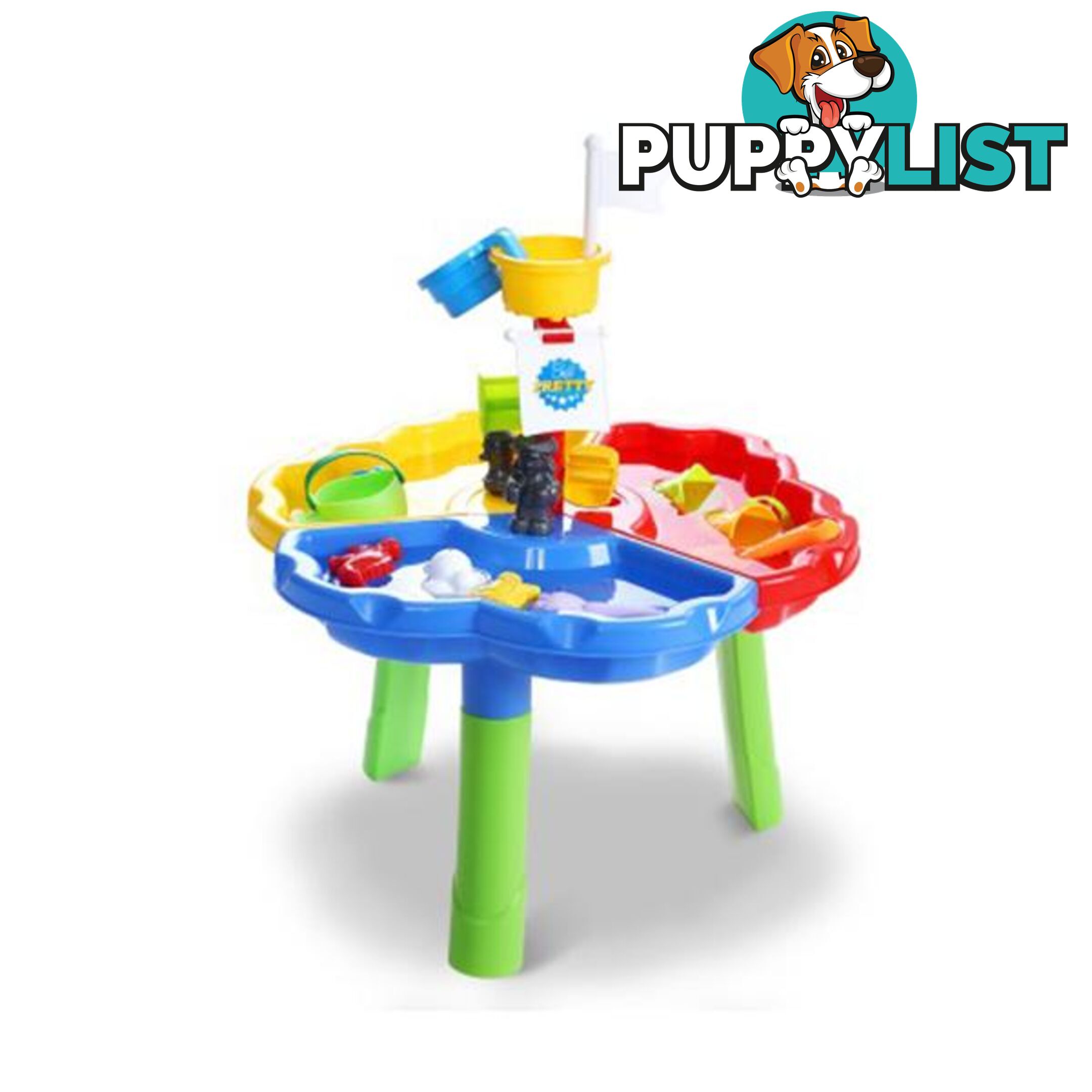 Beach Sand And Water Sandpit Outdoor Table Childrens Bath Toys - Keezi - 9350062284940