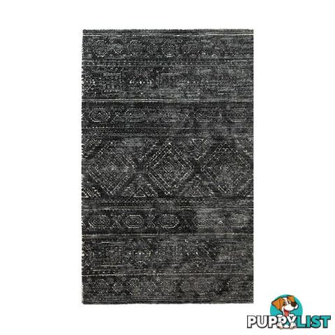 Dark Grey Polyester Luxe Rug 155 X 225 Cm - Unbranded - 9476062130909