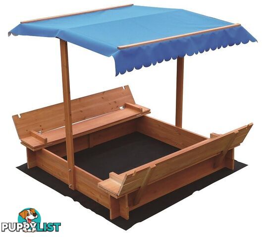 Kids Wooden Toy Sandpit with Canopy - Unbranded - 4344744419565