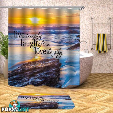 Sunset Quote Shower Curtain - Curtain - 7427045932067