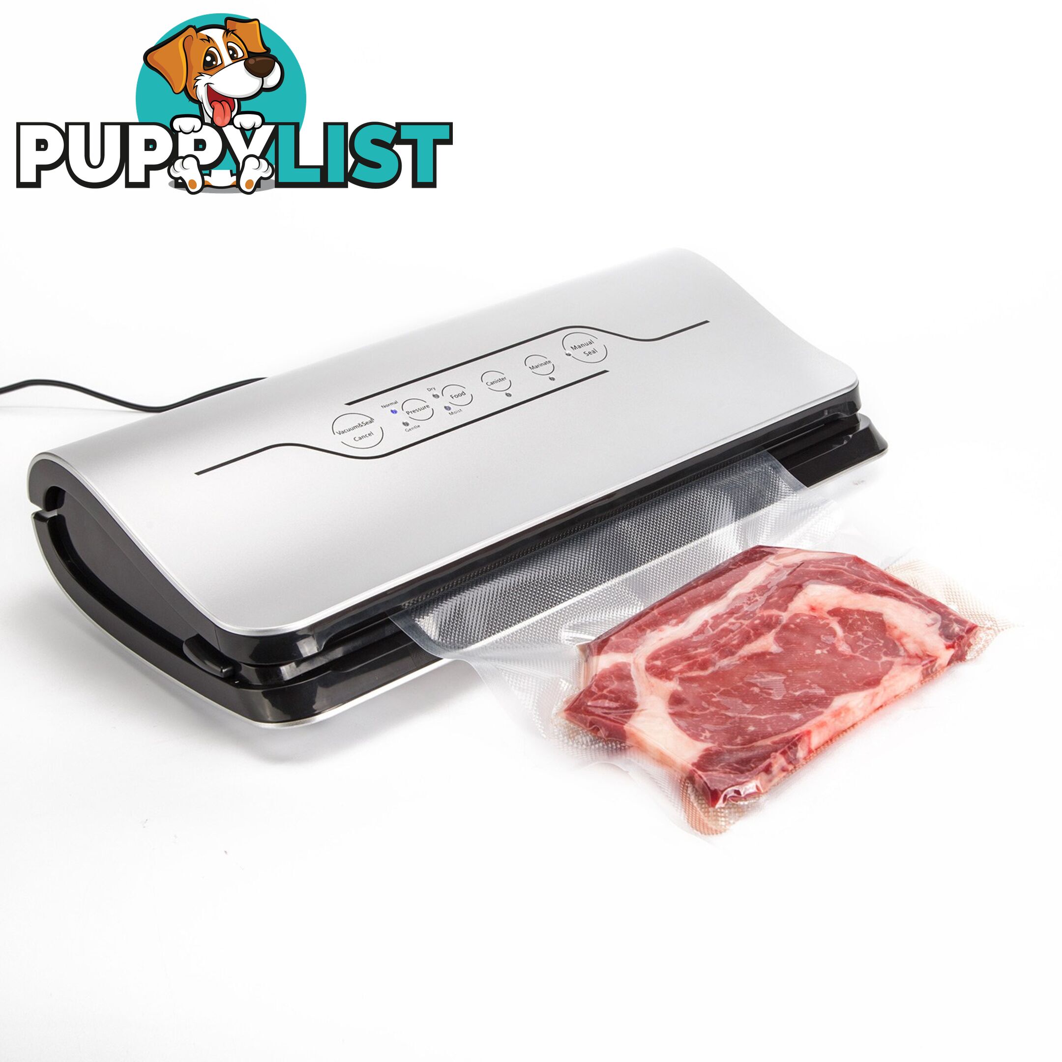 Vacuum Food Sealer - 125W Silver - Home Ready - 9352338008946