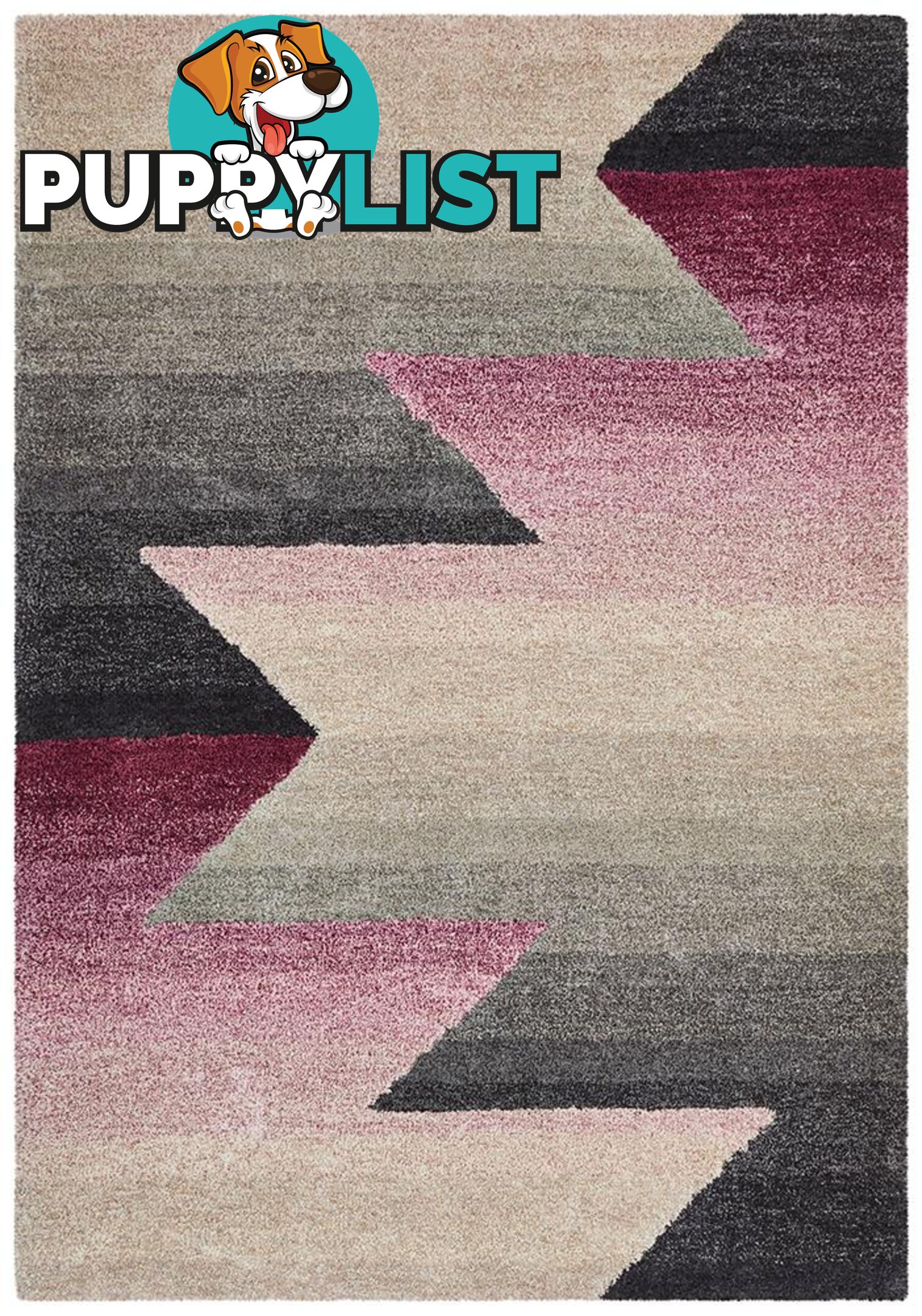 Prism Penny Pink Grey Rug - Unbranded - 9375321832489