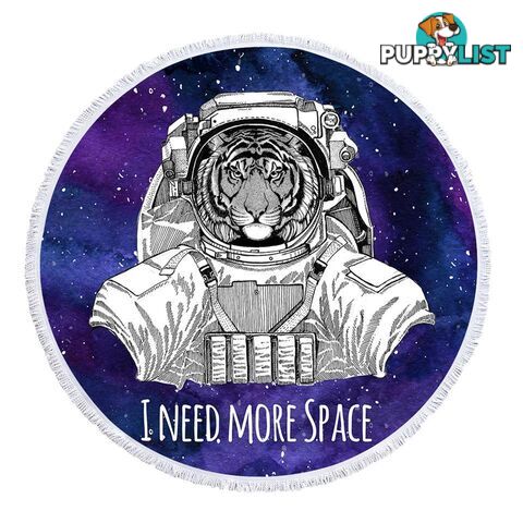 Space Tiger Beach Towel - Towel - 7427046334945