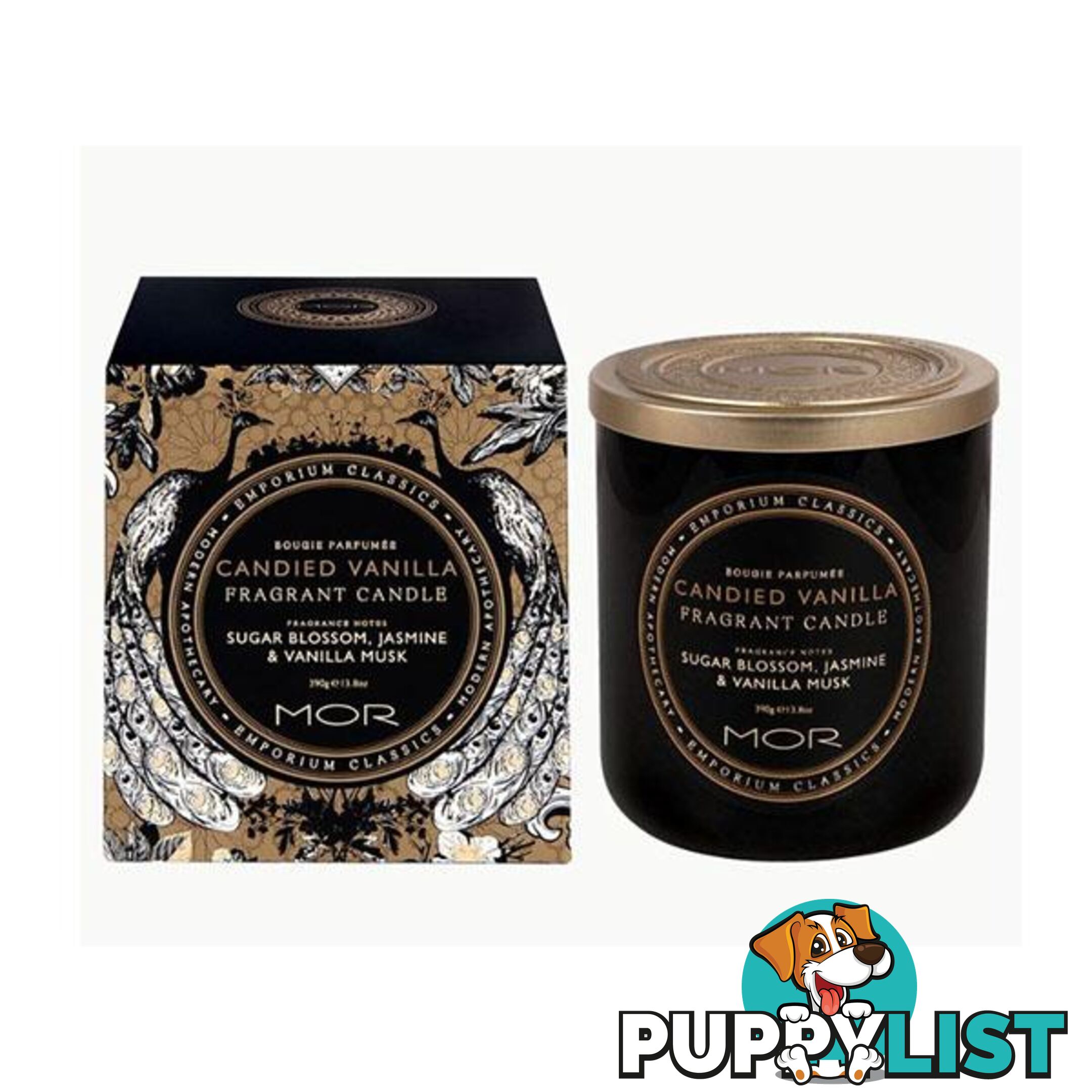 Mor Emporium Classics Fragrant Soy Candle 390G Candied Vanilla - MOR - 7427005864889