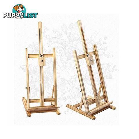 Tabletop Easel Wood H Frame Art Display Painting Tripod Stand - Randy & Travis Machinery - 7427046226257