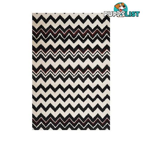 Picasso Zig Zag B And W Red Rug - Unbranded - 9324373032378