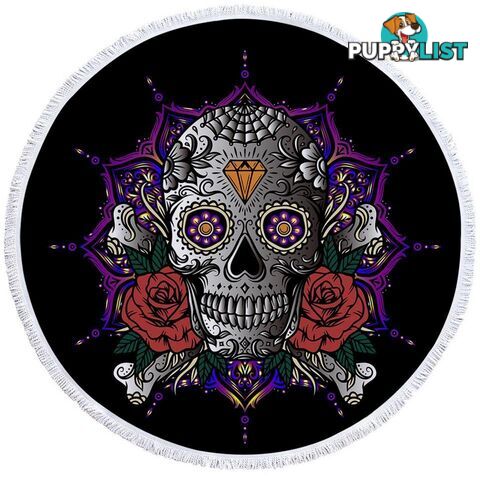 Diamond Skull Beach Towel - Towel - 7427046322317