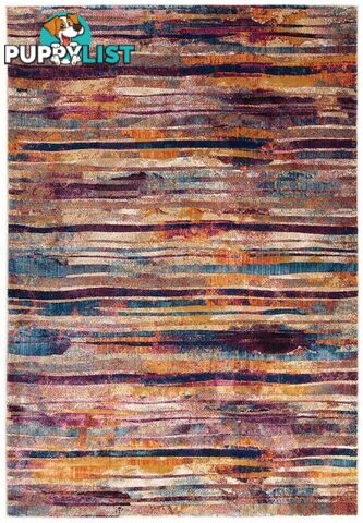 Dreamscape Strokes Modern Raspberry Rug - Unbranded - 8694561186871