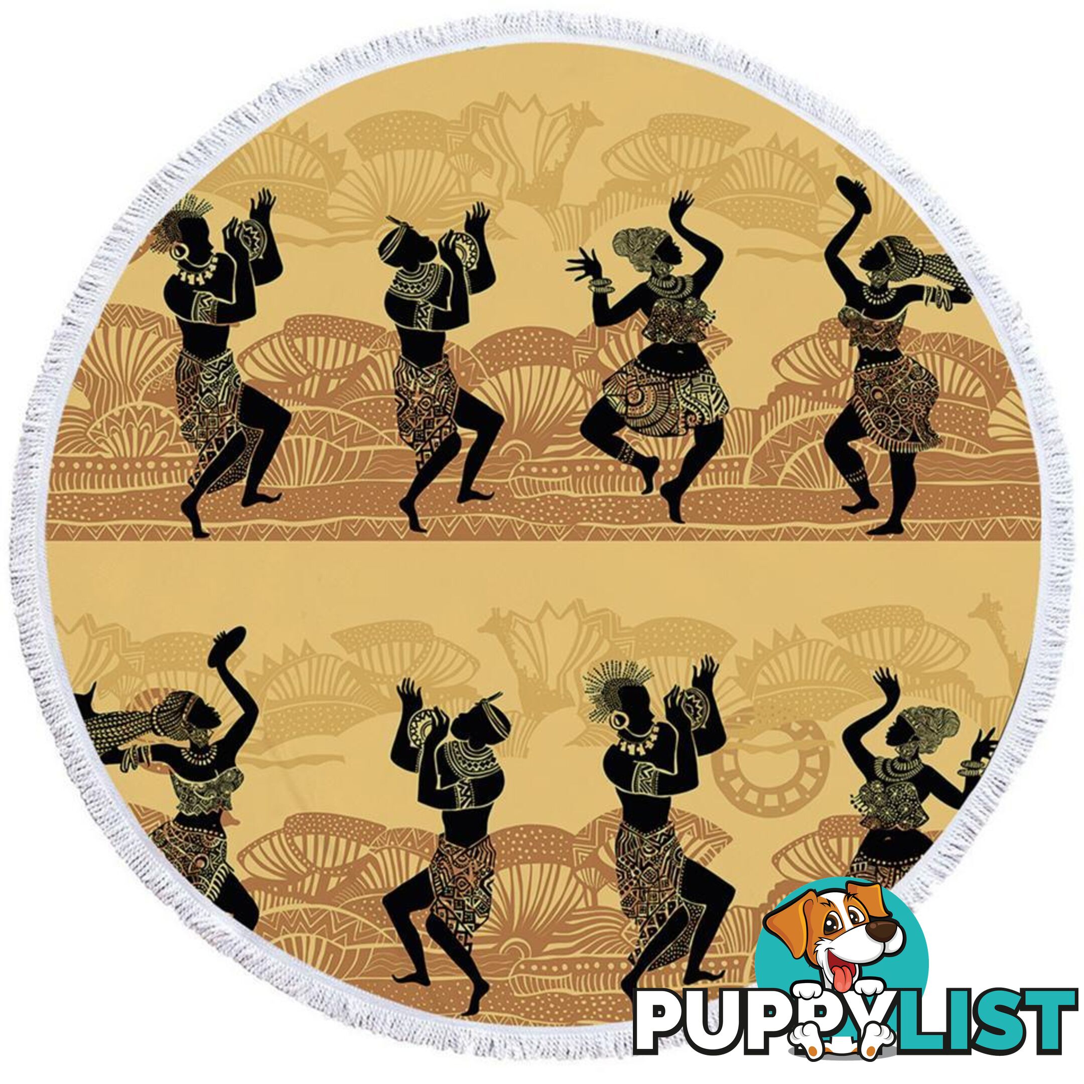 African Dance Beach Towel - Towel - 7427046323192