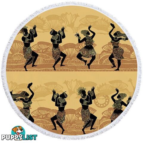 African Dance Beach Towel - Towel - 7427046323192