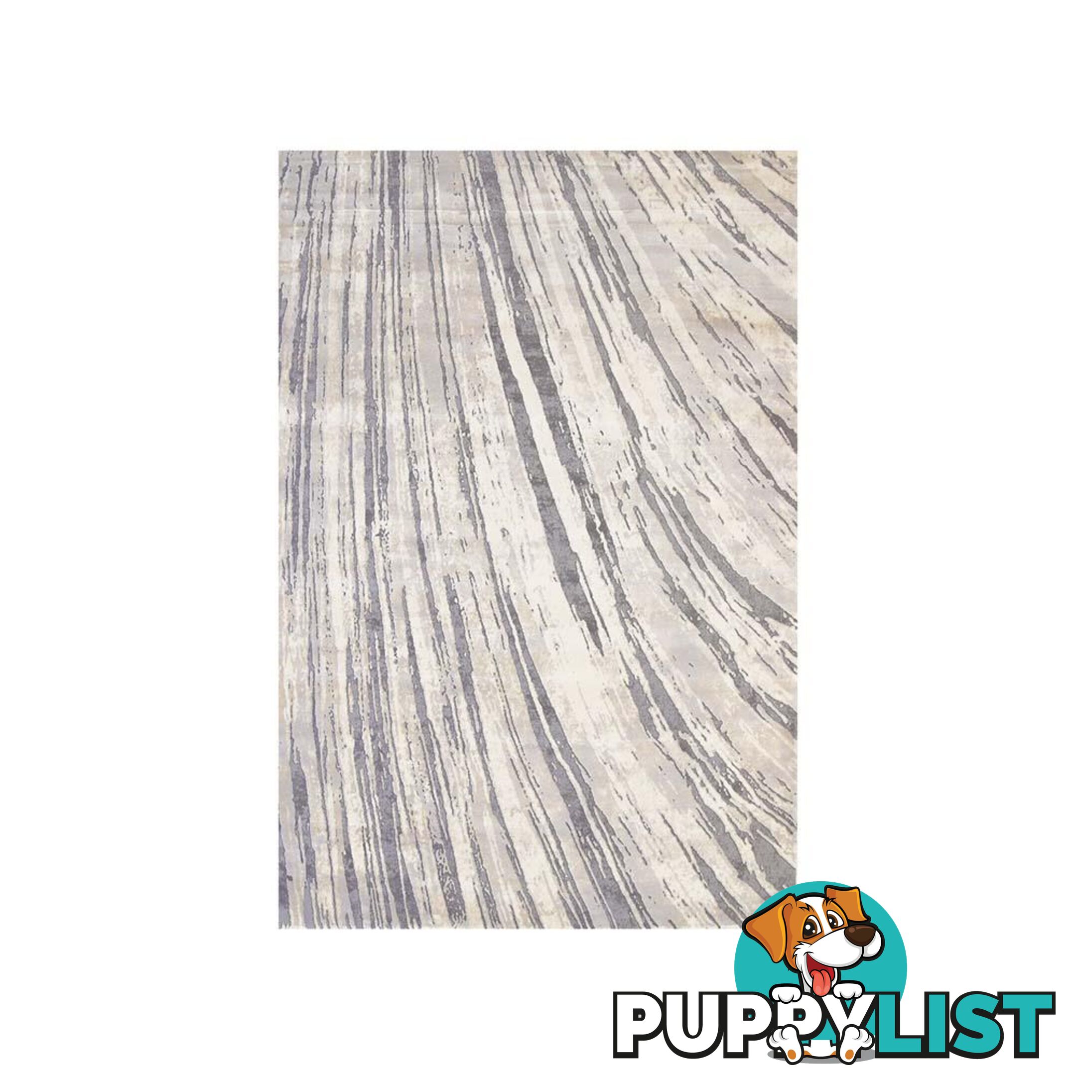 Alyssum Textured High Low Pile Modern Swirl Grey Beige Rug - Unbranded - 7427005883354