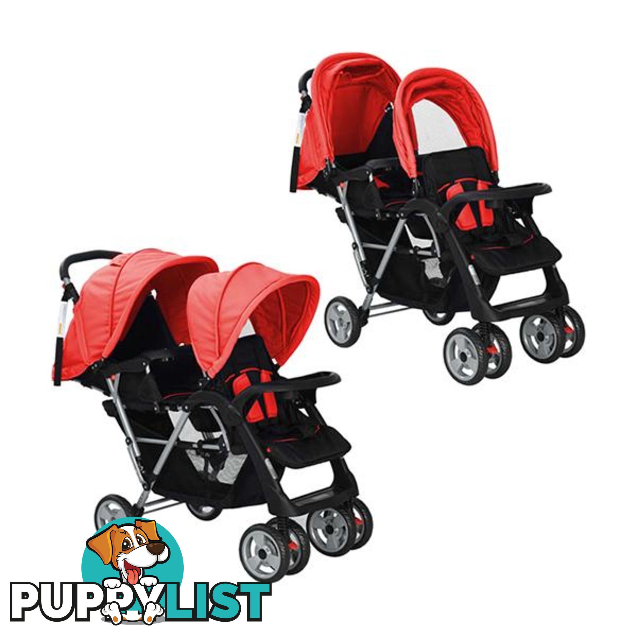 Tandem Stroller Steel - Stroller - 7427046256070