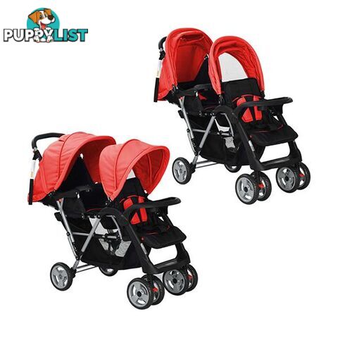 Tandem Stroller Steel - Stroller - 7427046256070