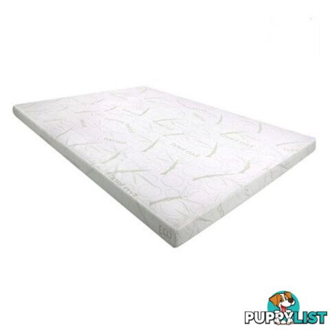 Cool Gel Memory Foam Mattress Topper Bamboo Cover 8Cm Mat - Giselle Beddings - 9350062206164