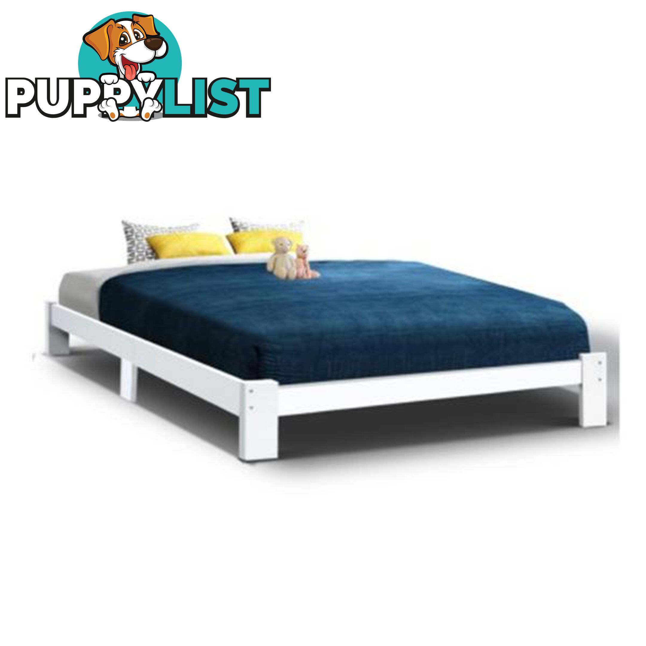 Queen Wooden Bed Base Frame Jade Timber Foundation Mattress Platform - Artiss - 7427046196826