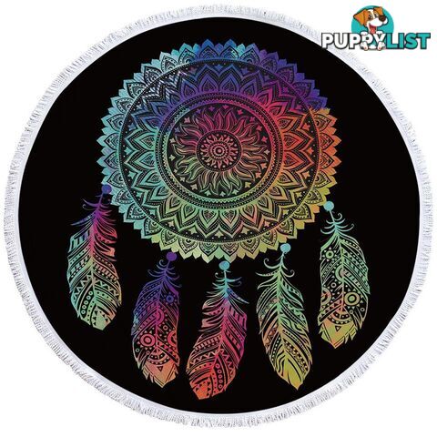 Oriental Dream Catcher Beach Towel - Towel - 7427046311755