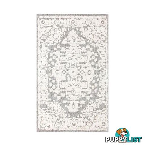 Traditional White Light Grey Carvan Rug - Unbranded - 787976629090