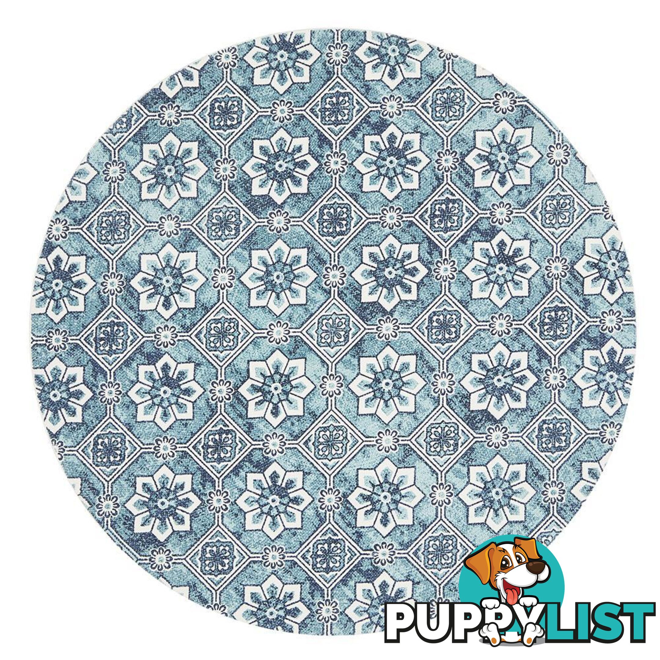 Lunar Pushp Neela Rug - Unbranded - 9375321853118