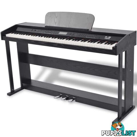 88-Key Digital Piano With Pedals Black Melamine Board - Unbranded - 7427005866500