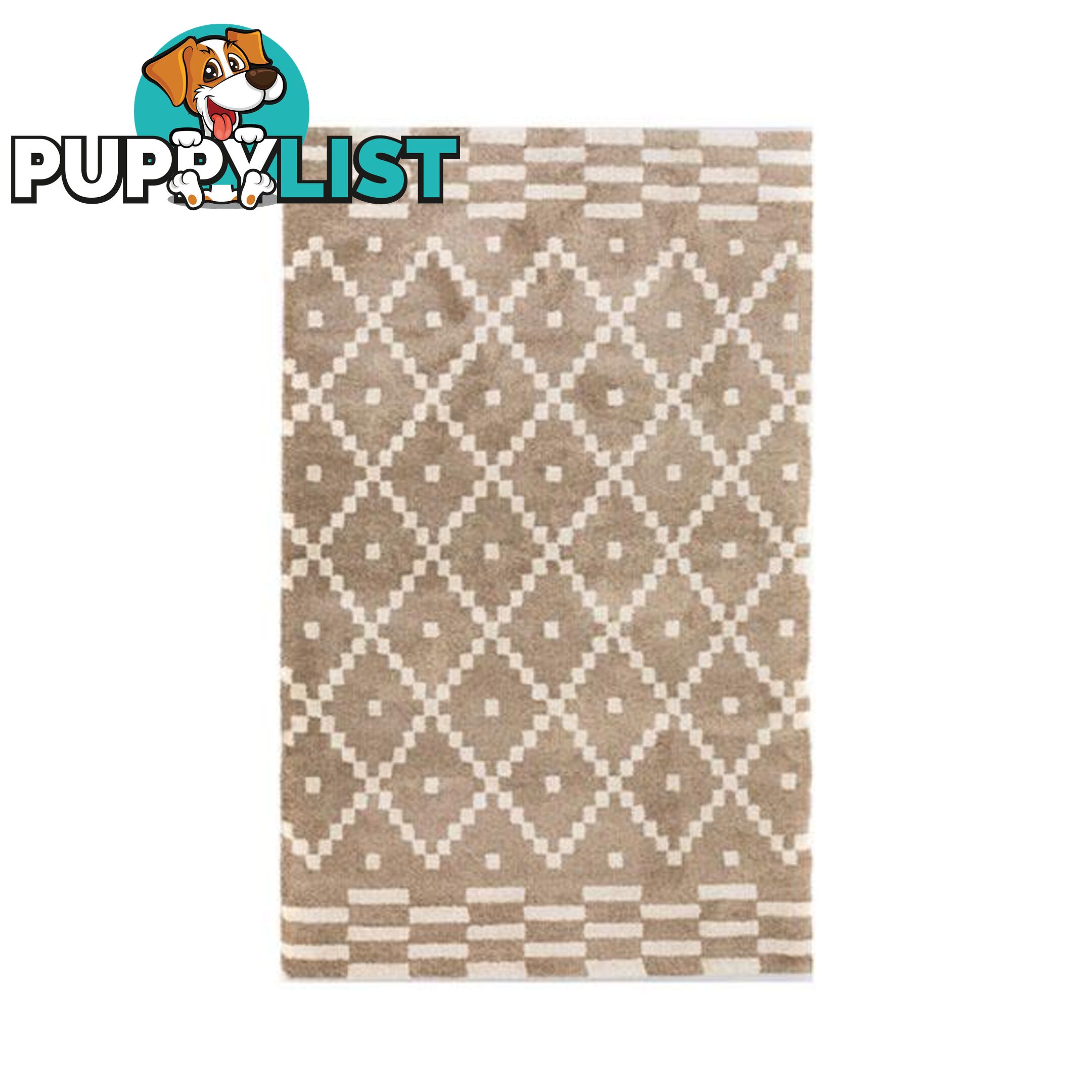 Beige Vogue Polyester Rug - Unbranded - 787976630263