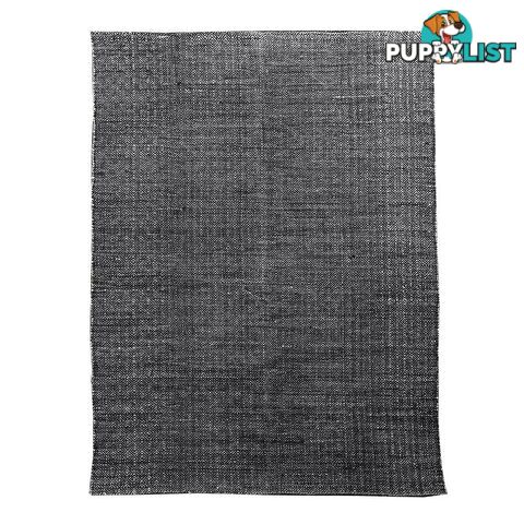 Brinley Stonewashed Cotton Rug 160x230cm Charcoal - Unbranded - 7427046152938