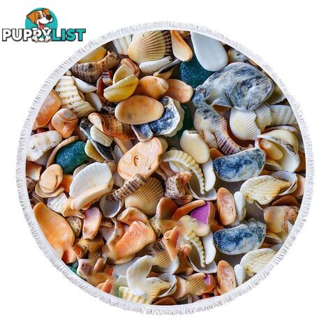 Seashells Beach Towel - Towel - 7427046344067