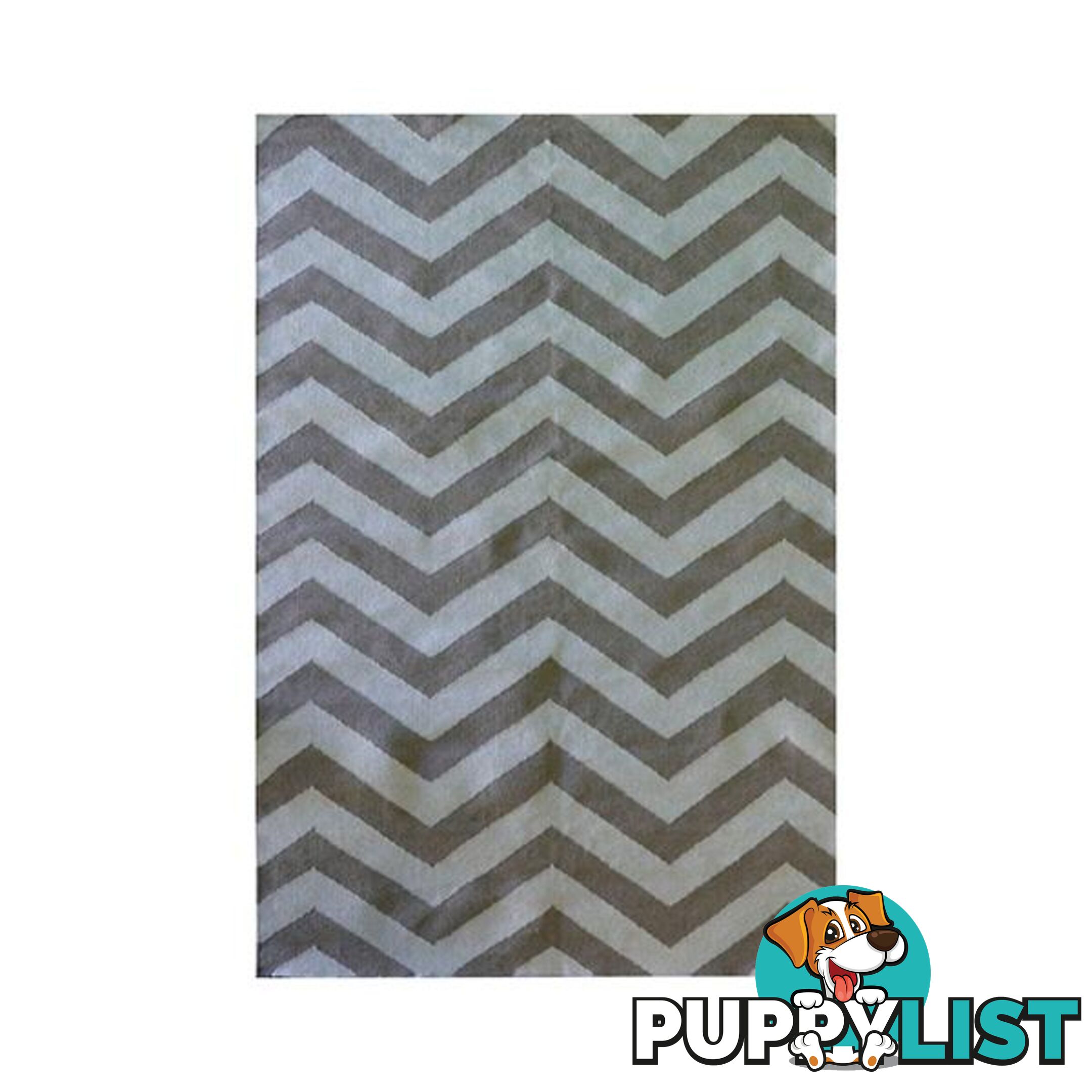 Contemporary Chevron Flat Weave Beige Rug - Unbranded - 7427046154451