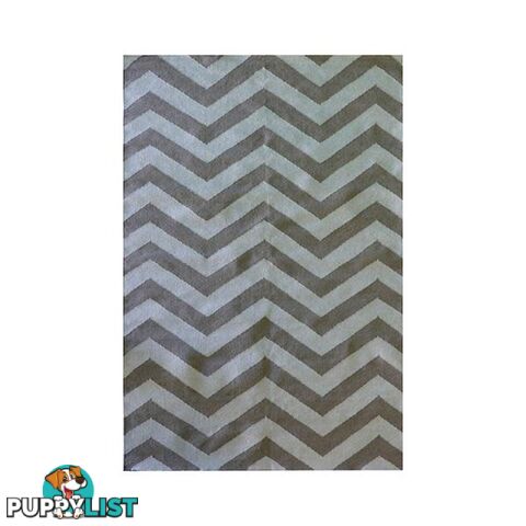 Contemporary Chevron Flat Weave Beige Rug - Unbranded - 7427046154451