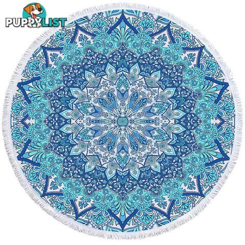 Light Blur Hues Mandala Beach Towel - Towel - 7427046326964