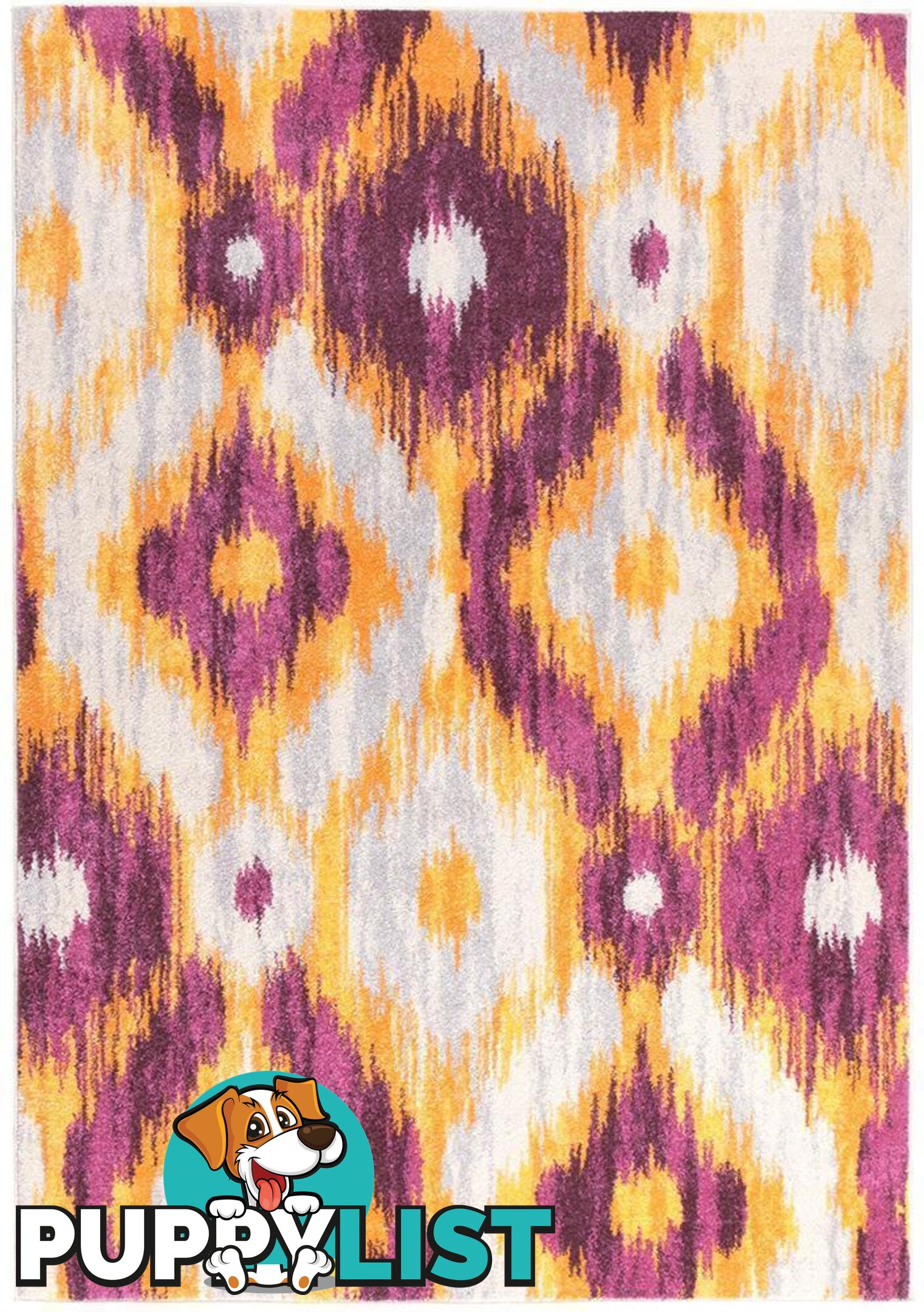 Dimensions Divinity Burst Aubergine Modern Rug - Unbranded - 9375321826051