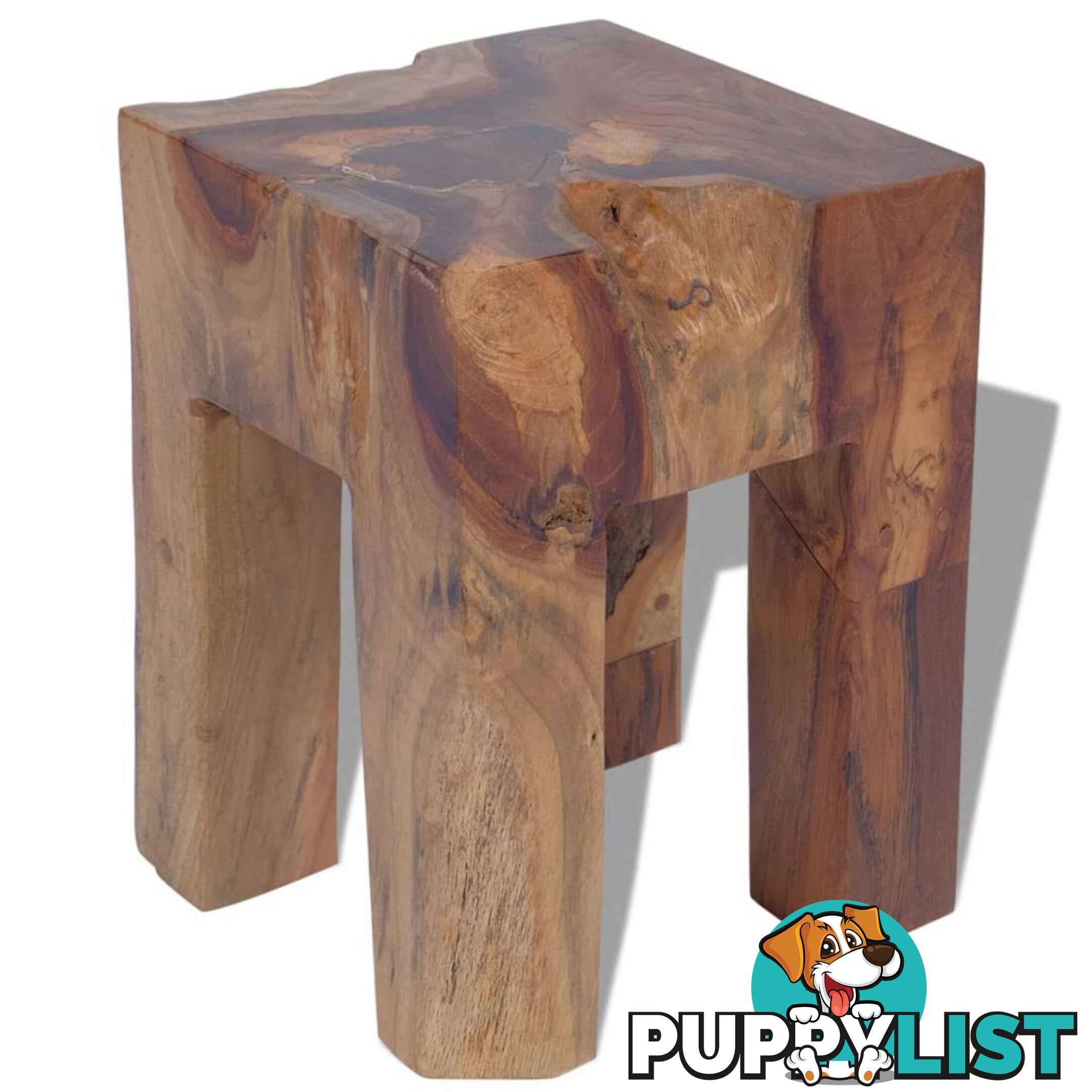 Stool Solid Teak 30 x 30 x 40 Cm - Unbranded - 8718475999058