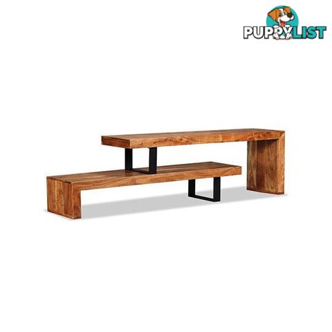 Solid Acacia Wood Tv Stand - Tv Stand - 8718475557234