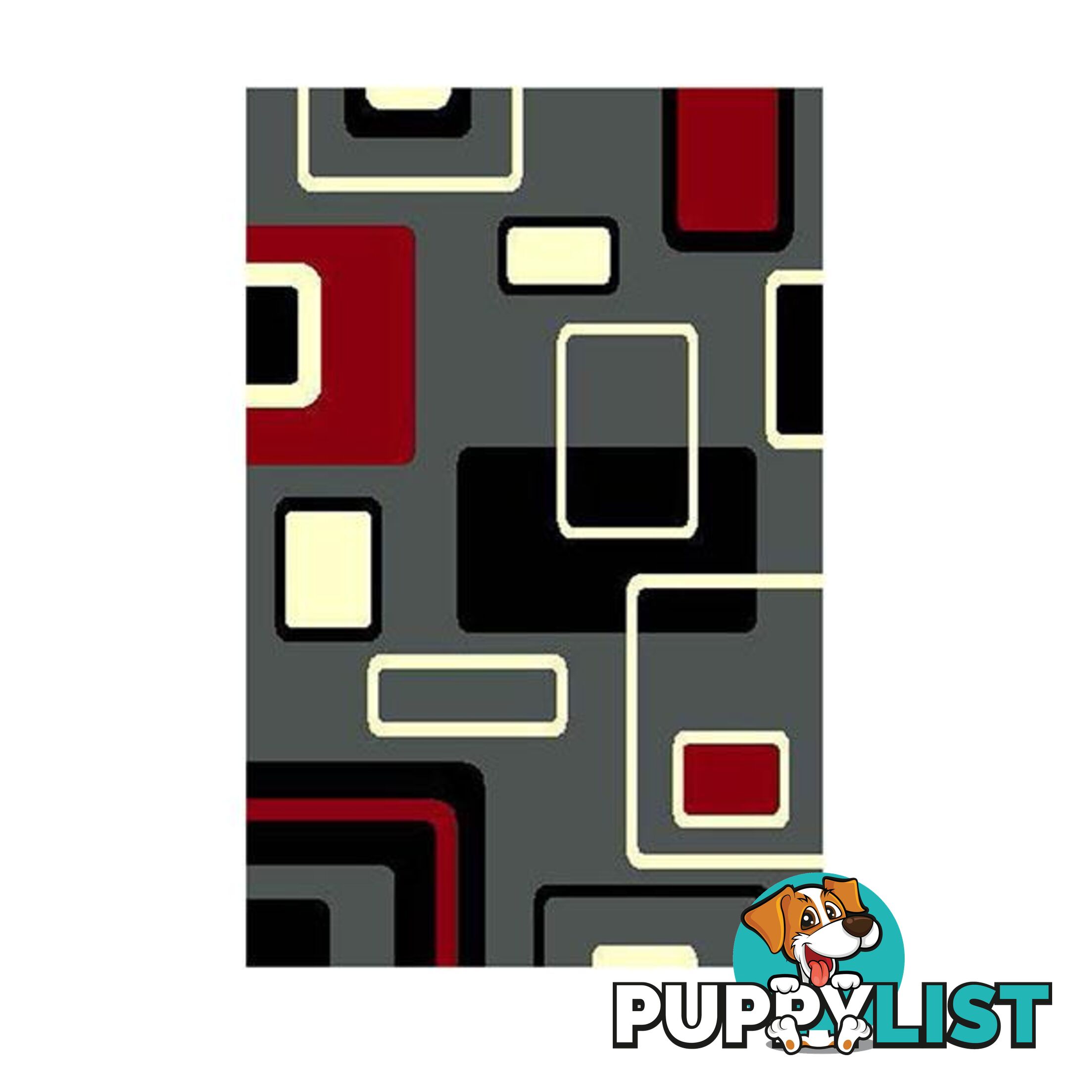 Grey Allure Polypropylene Rug - Unbranded - 9476062121594