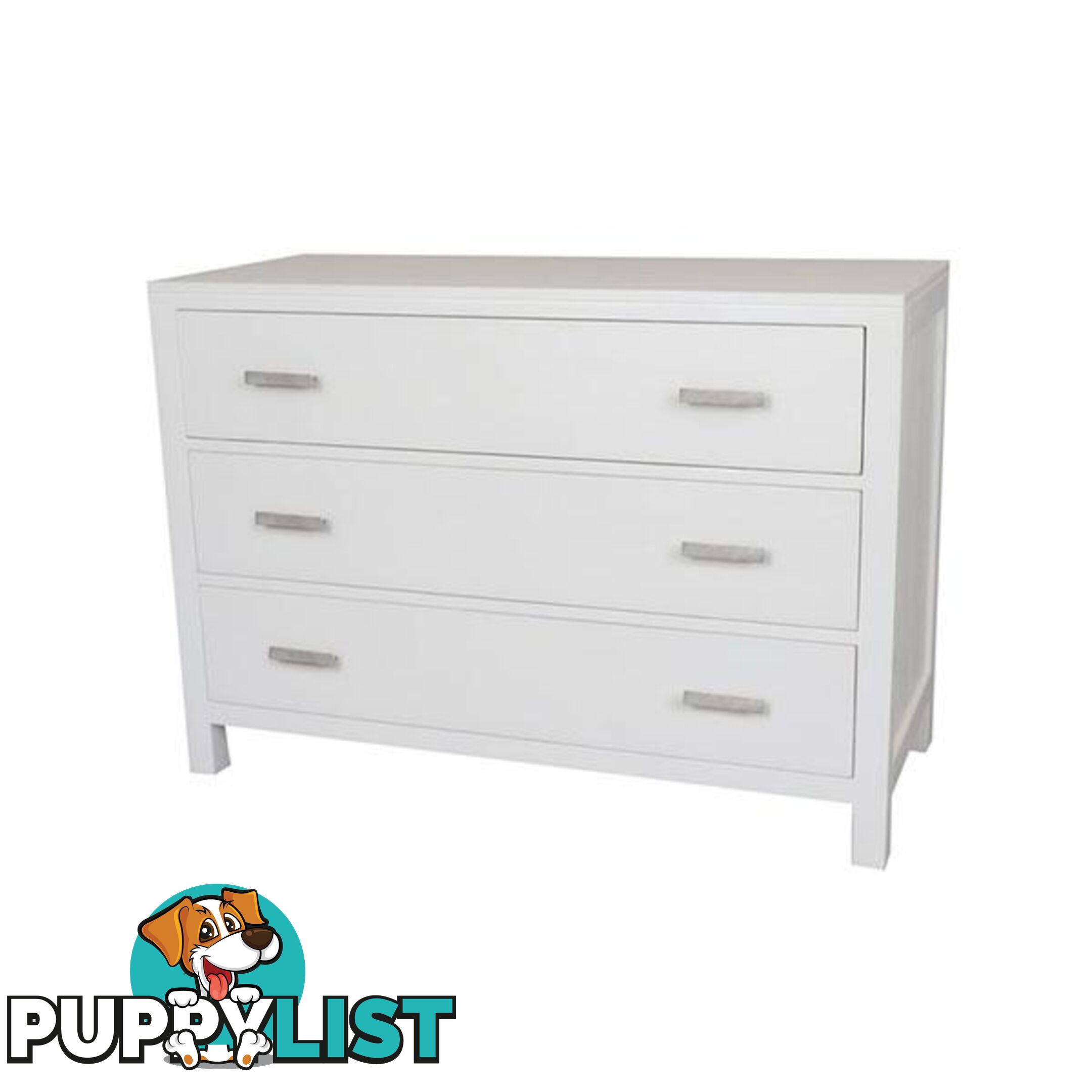 Catalina Crossed White Chest Of Drawers - Chest Drawer - 7427046211666