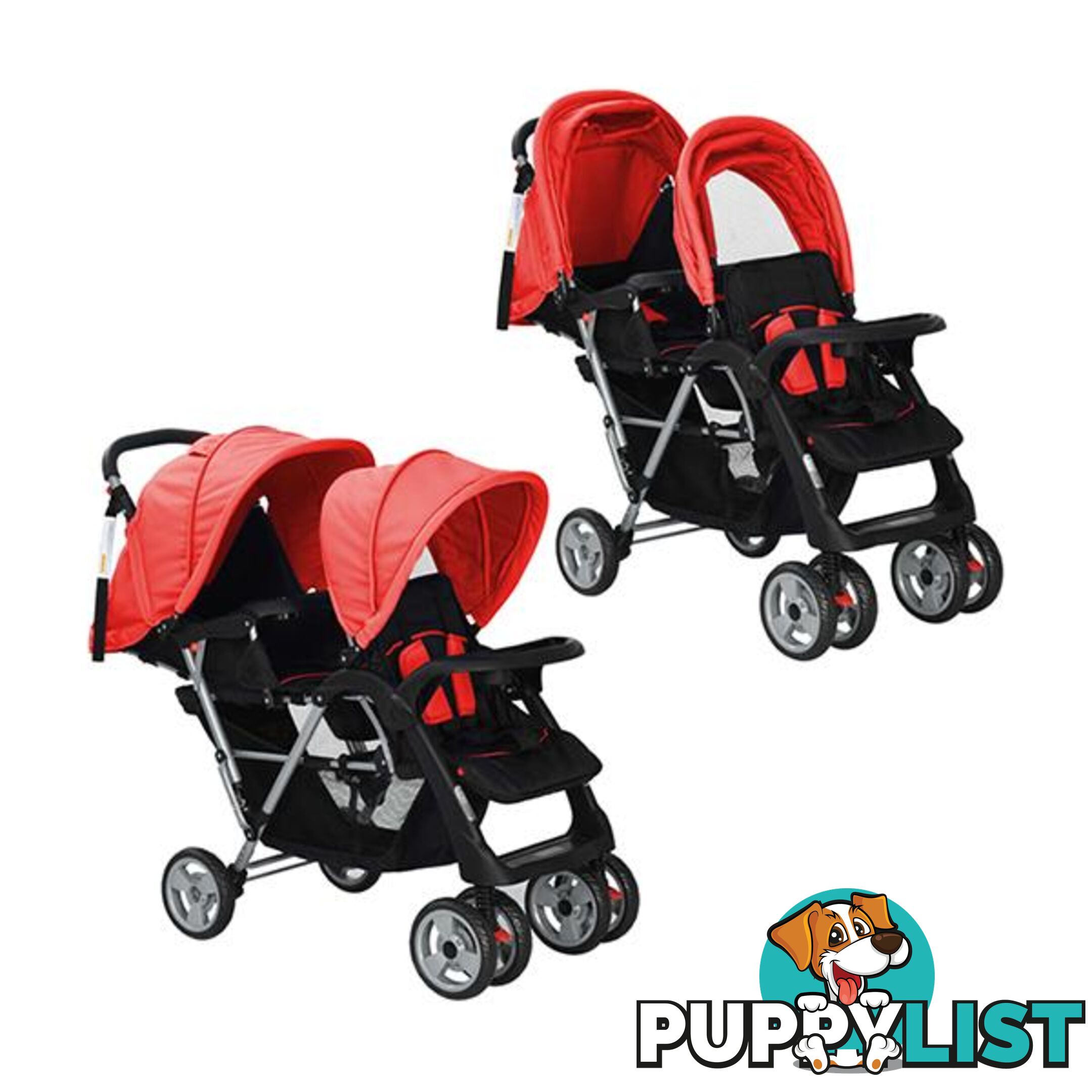 Tandem Stroller Steel - Stroller - 7427046256056