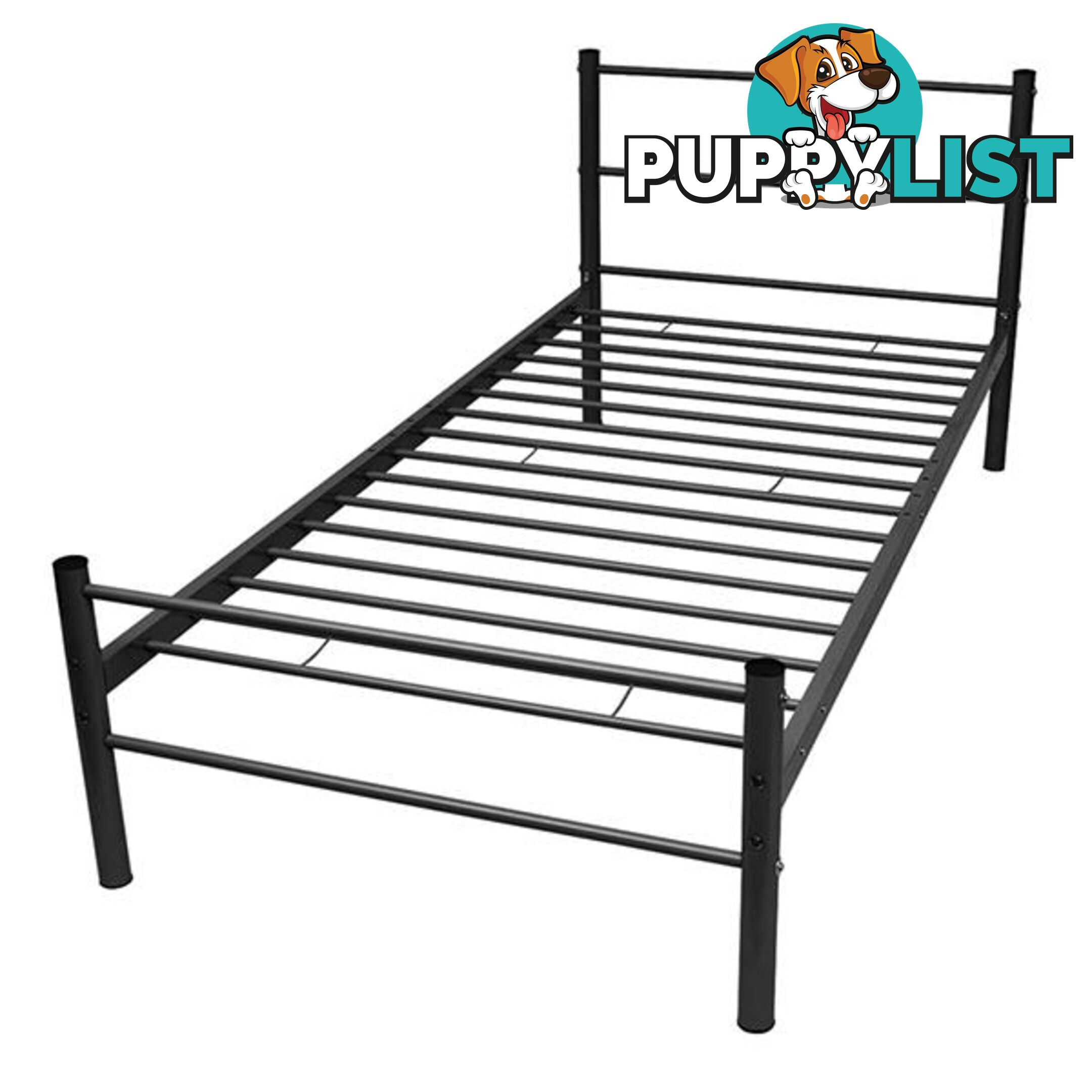 Bed Frame Black Metal - Unbranded - 787976575694