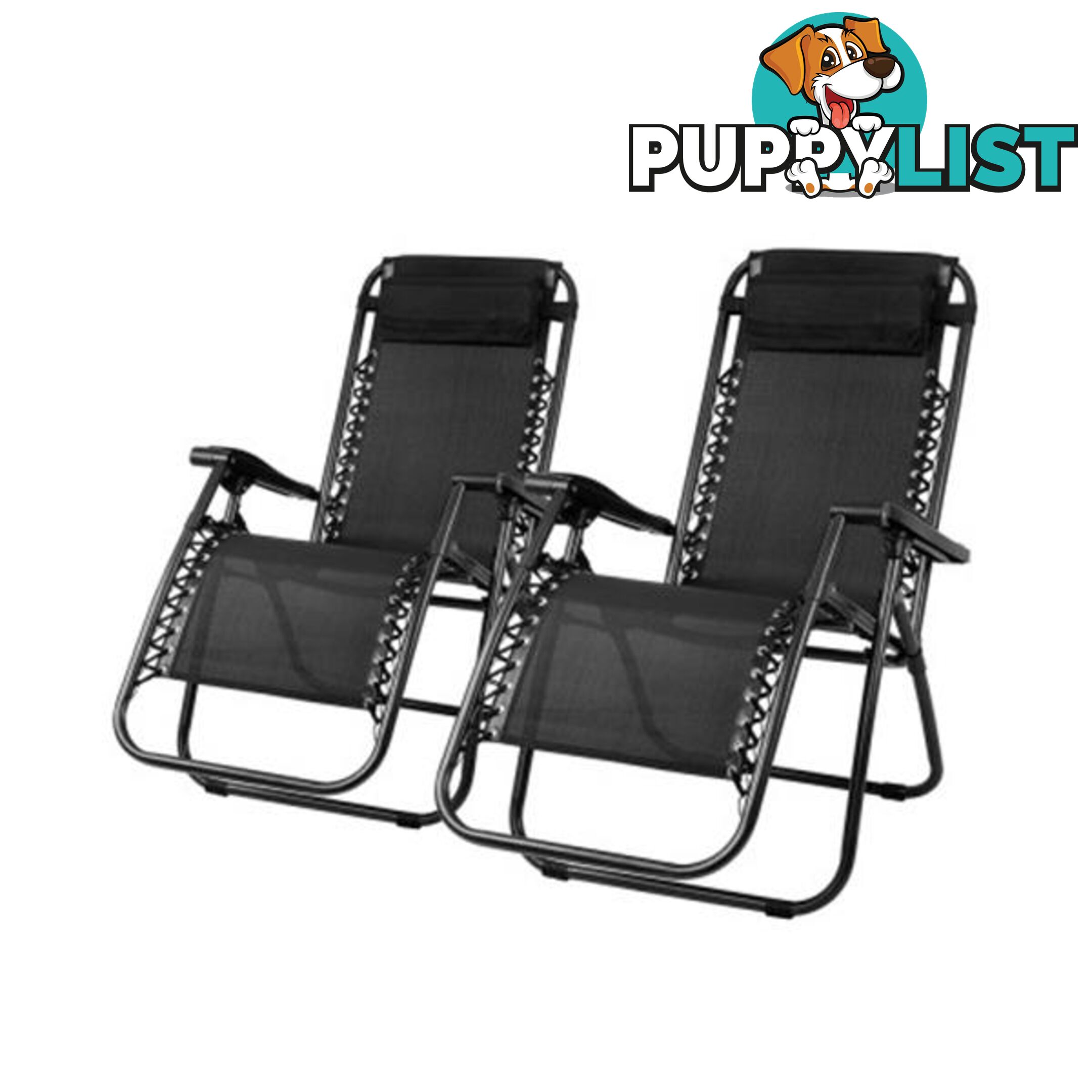 Gardeon 2Pc Zero Gravity Reclining Chairs Outdoor - Gardeon - 9355720026351