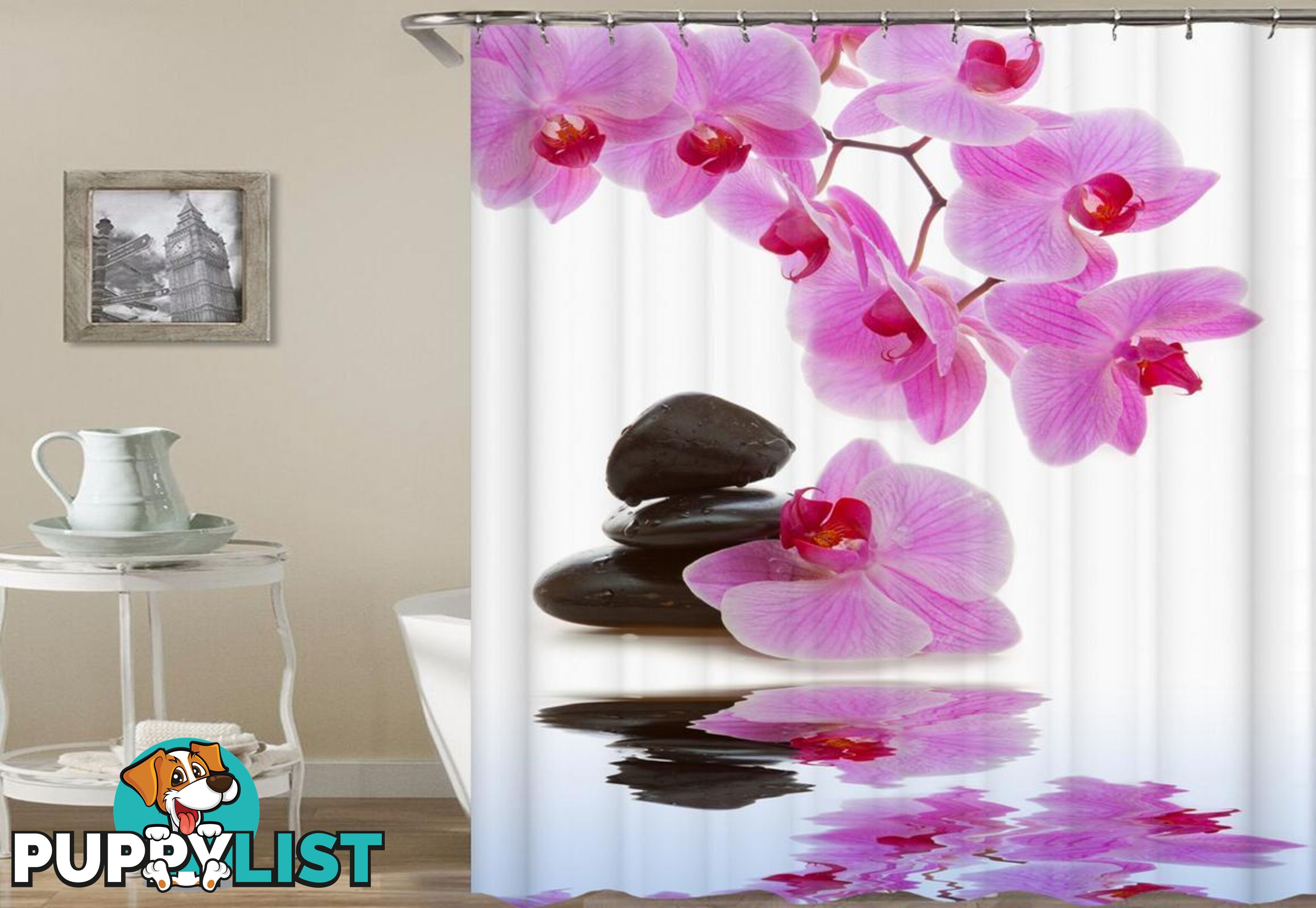 Orchid Pink Shower Curtain - Curtain - 7427005911873