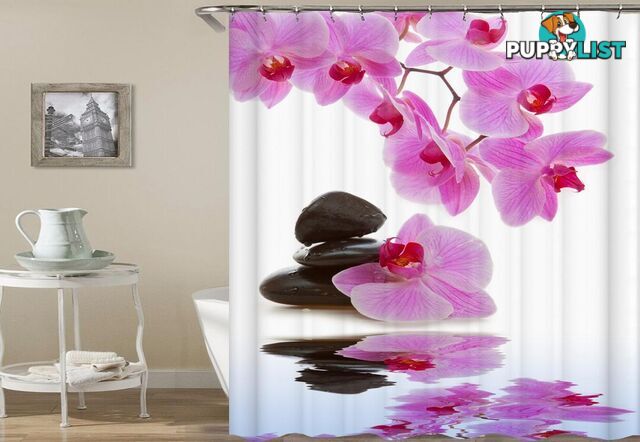 Orchid Pink Shower Curtain - Curtain - 7427005911873