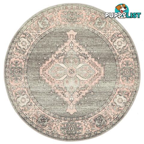 Avenue Grey Round Rug - Unbranded - 9375321883283