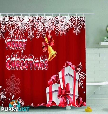 Merry Christmas Snowflakes Shower Curtain - Curtain - 7427046020480