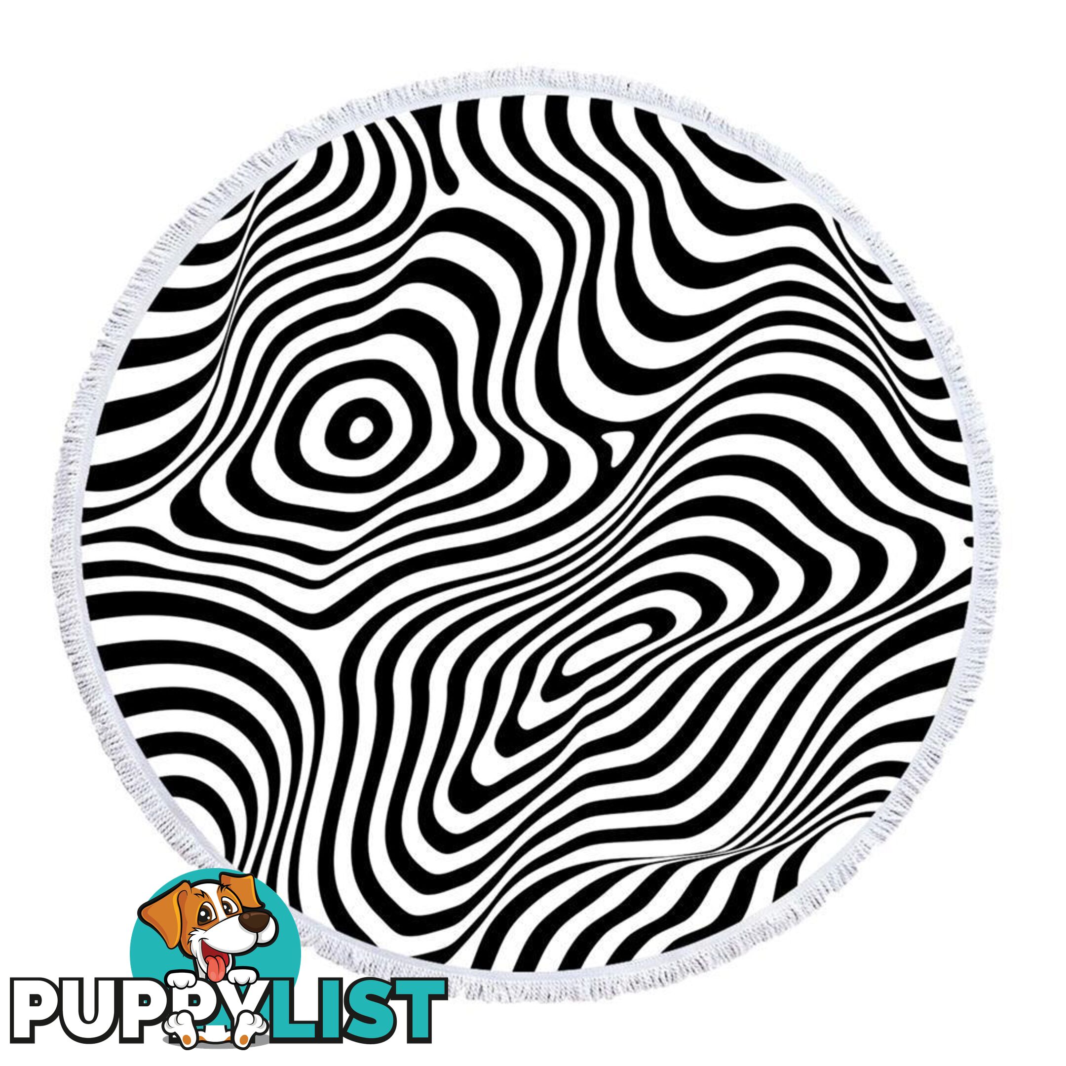 Zebra Illusion Beach Towel - Towel - 7427046341660