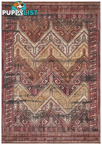 Jezebel Fluid Sunrise Modern Red Rug - Unbranded - 9375321827836