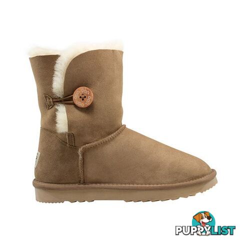 Comfort Me Australian Made Mid Bailey Button Ugg Boot Chestnut - Comfort Me - 822427521544