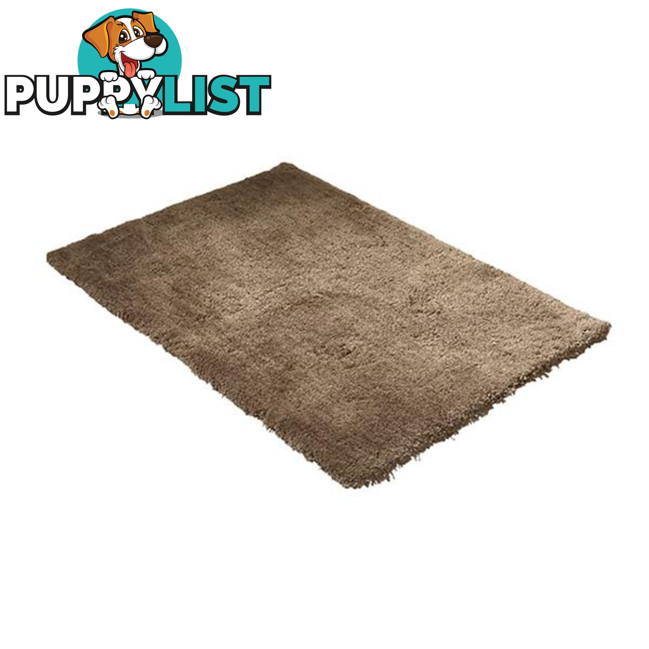 Ultra Soft Anti Slip Rectangle Plush Shaggy Floor Rug Carpet 120X170 Cm Taupe - Unbranded - 787976593469