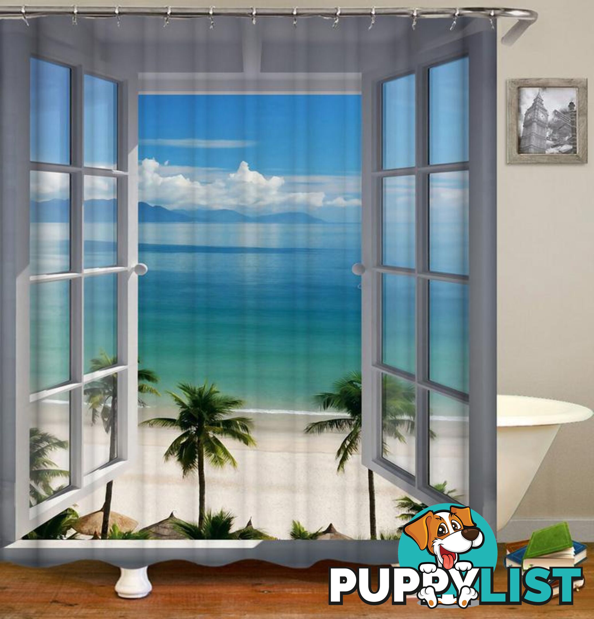 A Window To Paradise Shower Curtain - Curtain - 7427045907294