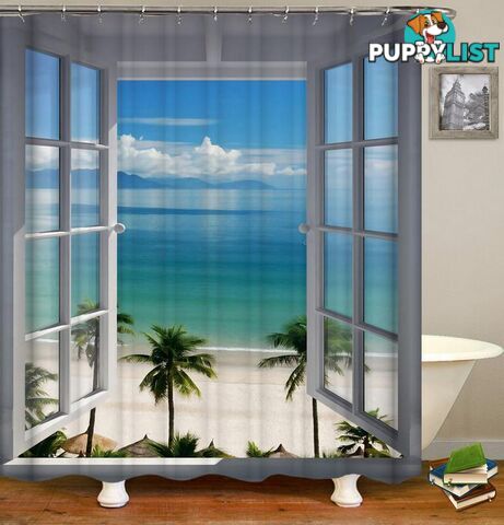 A Window To Paradise Shower Curtain - Curtain - 7427045907294