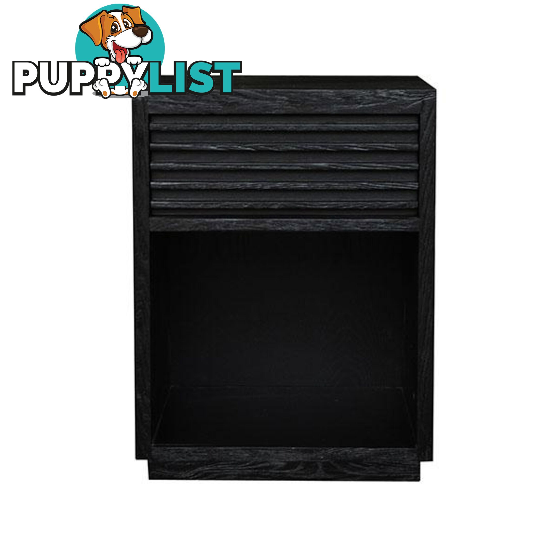 Bahama Bedside Table Black - Bedside table - 9320294108666